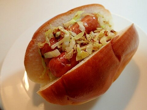 ウインナーとキャベツのロールパン レシピ 作り方 By ぷ みぃまま 楽天レシピ